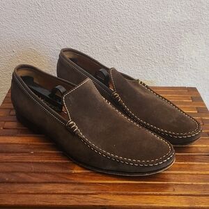 Tod's Dark Brown Suede Loafers